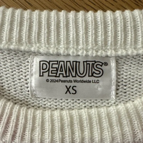 Peanuts Snoopy Sweater with Red Christmas Bow - Picture 2 of 3